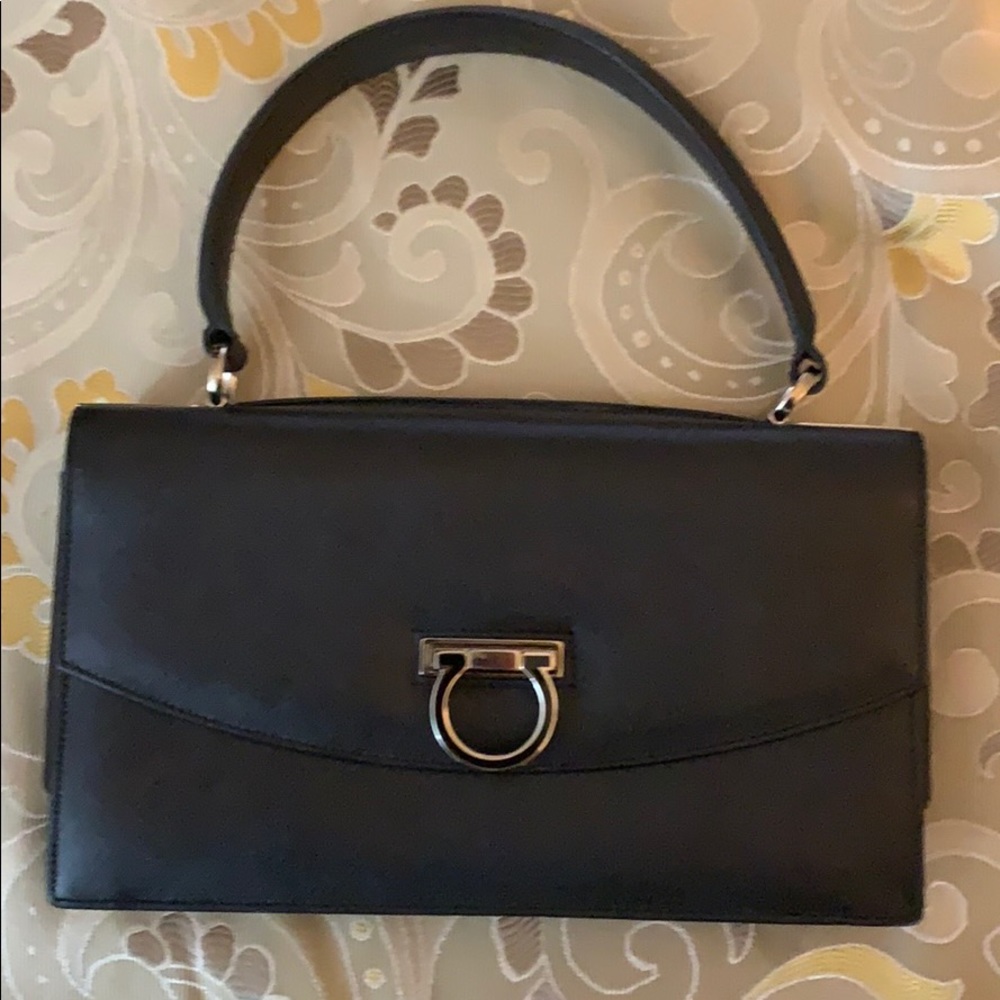 Ferragamo Black Leather purse